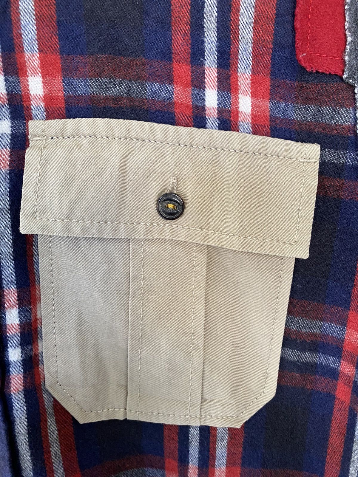 Dsquared2 AW11 Shadow Flannel hybrid leather trim button uo Size US M / EU 48-50 / 2 - 6 Thumbnail