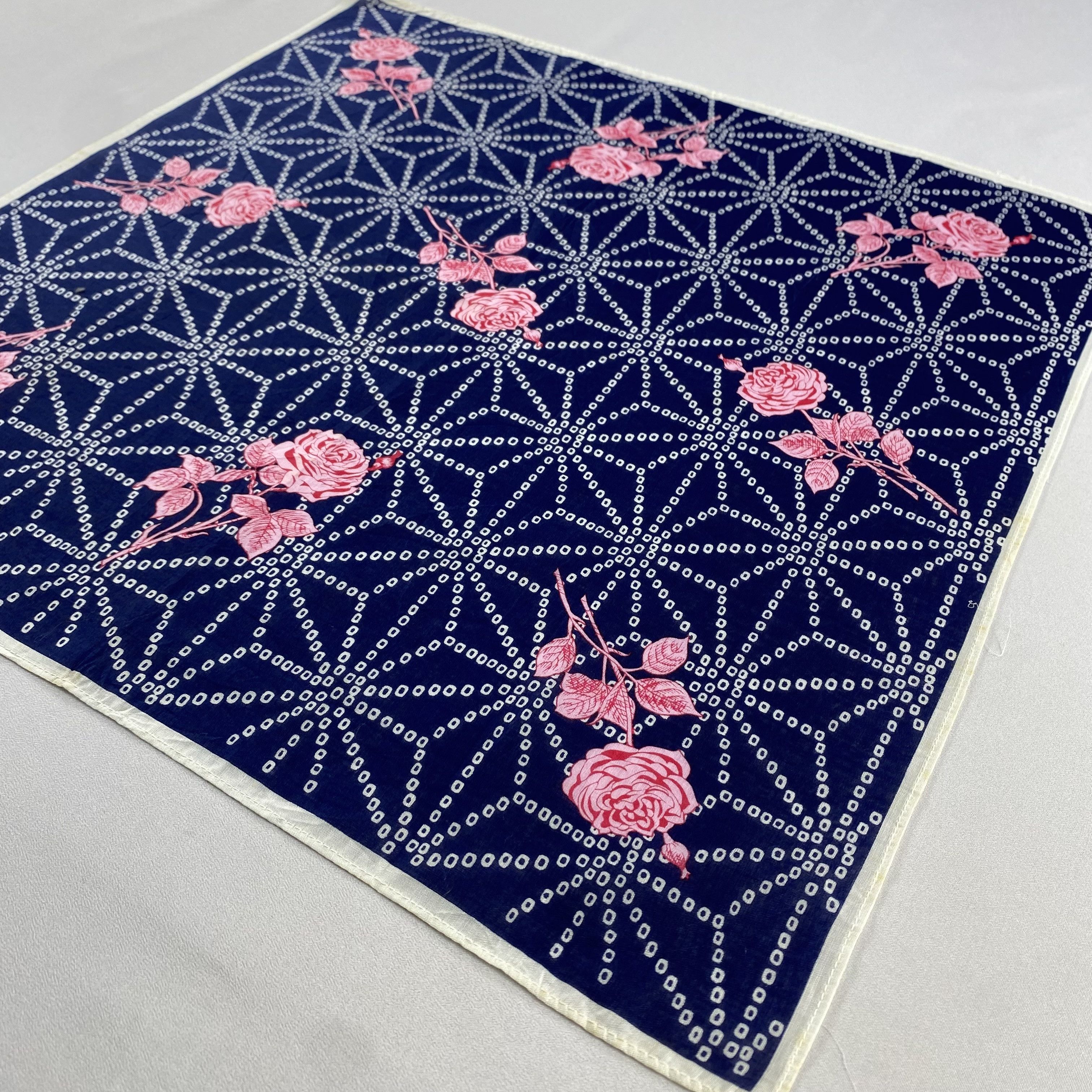 Hanae Mori × Vintage Hanae Mori Bandana/ Handkerchief / Neckerchief-P1118 Size ONE SIZE - 2 Thumbnail