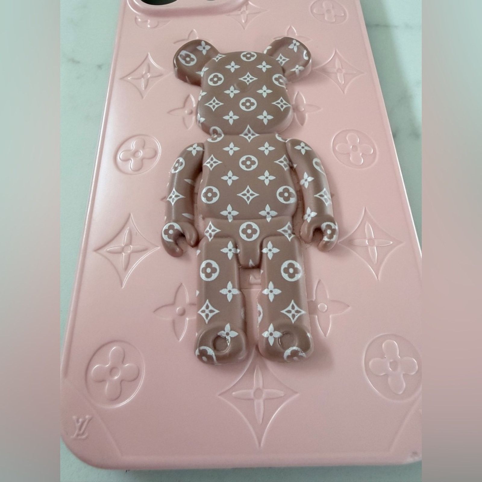 Other iPhone 13 Pro Max Pink Designer Phone Case with Bear Motif Size ONE SIZE - 5 Thumbnail