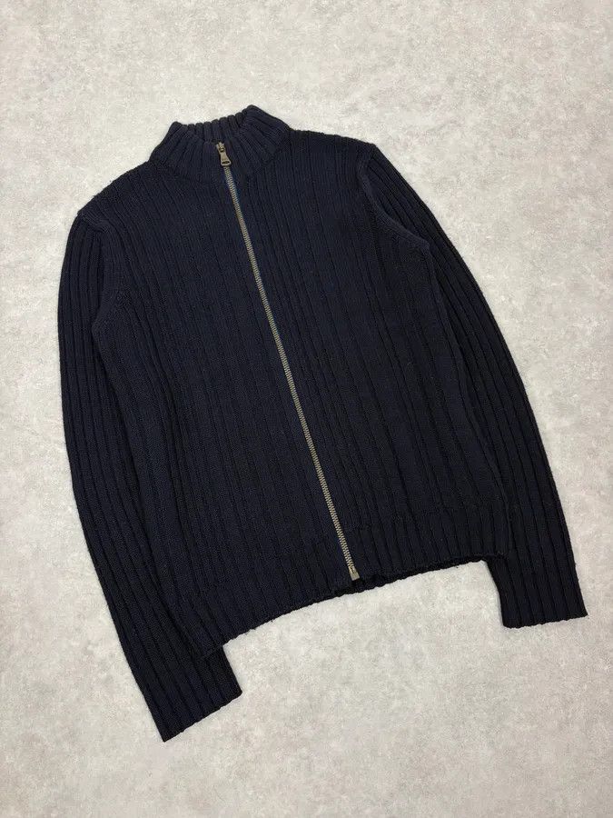 Dolce & Gabbana 2000s Dolce & Gabbana Navy Wool Zip-Up Sweater Size US S / EU 44-46 / 1 - 4 Thumbnail