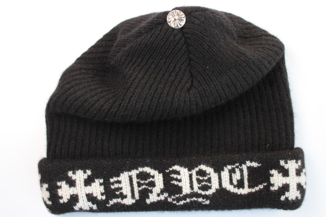 Chrome Hearts Chrome Hearts NYC Big Daddy Cashmere Beanie Size ONE SIZE - 10 Thumbnail