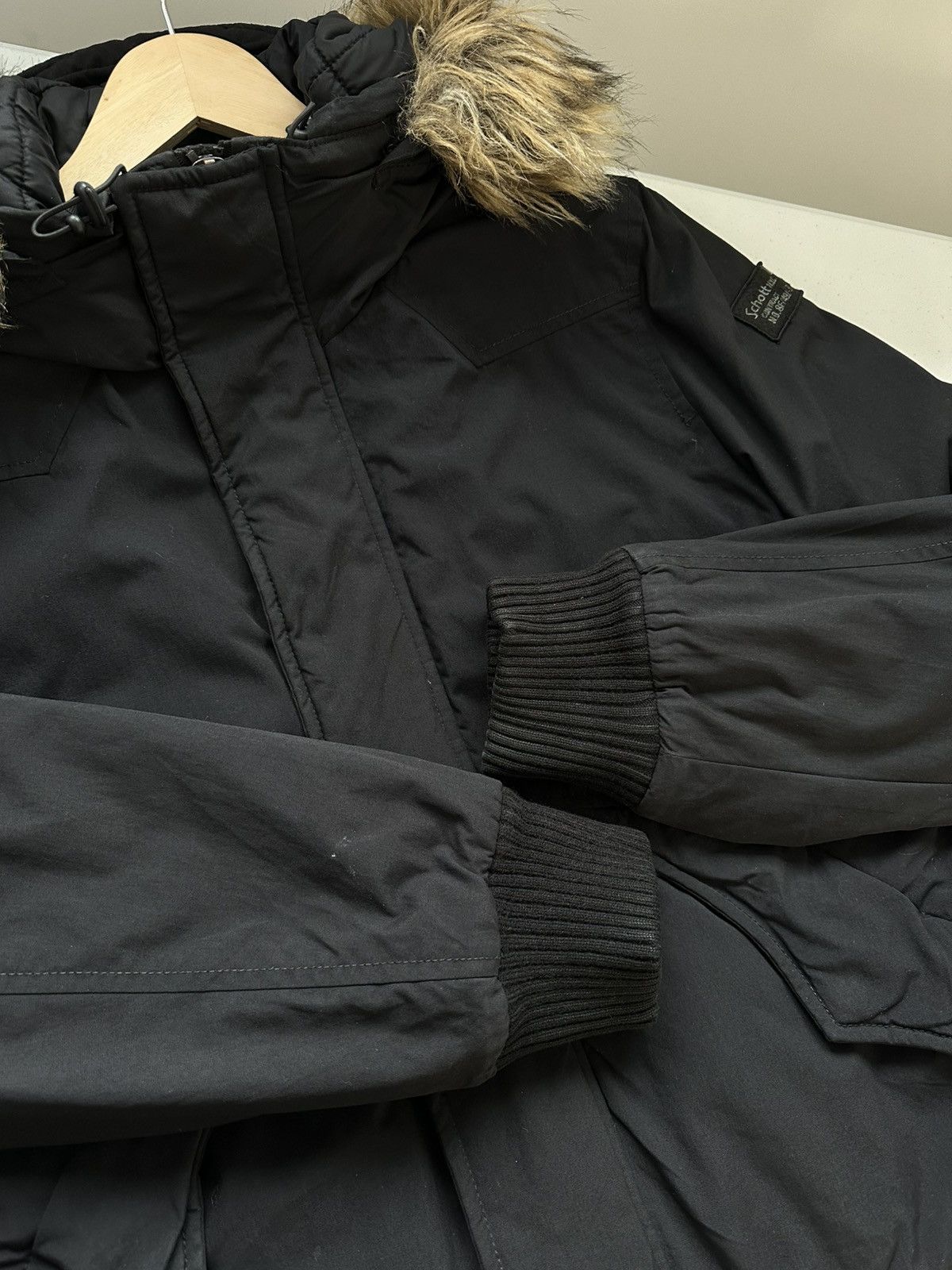 Schott Y2k Schott Rabbit Hood Bomber Jacket Size US M / EU 48-50 / 2 - 6 Thumbnail