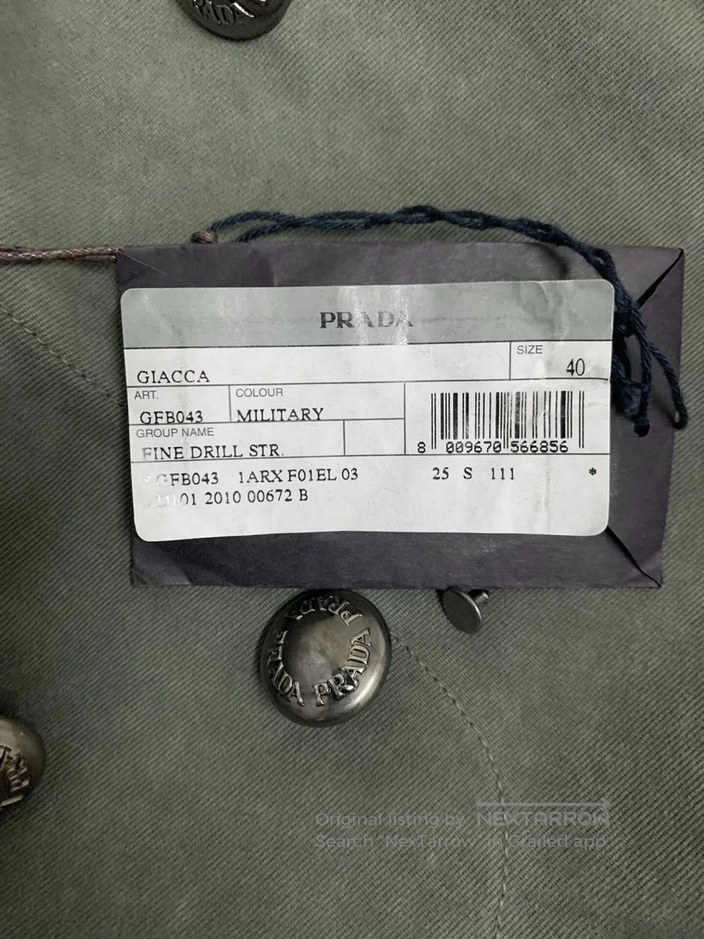 Prada Prada SS11 Oil Stain Jacket. Size US XXS / EU 40 - 6 Thumbnail