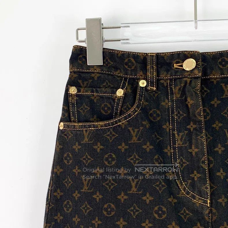 Louis Vuitton Louis Vuitton 25 color-block logo full-print cotton casual Size US 34 / EU 50 - 3 Thumbnail