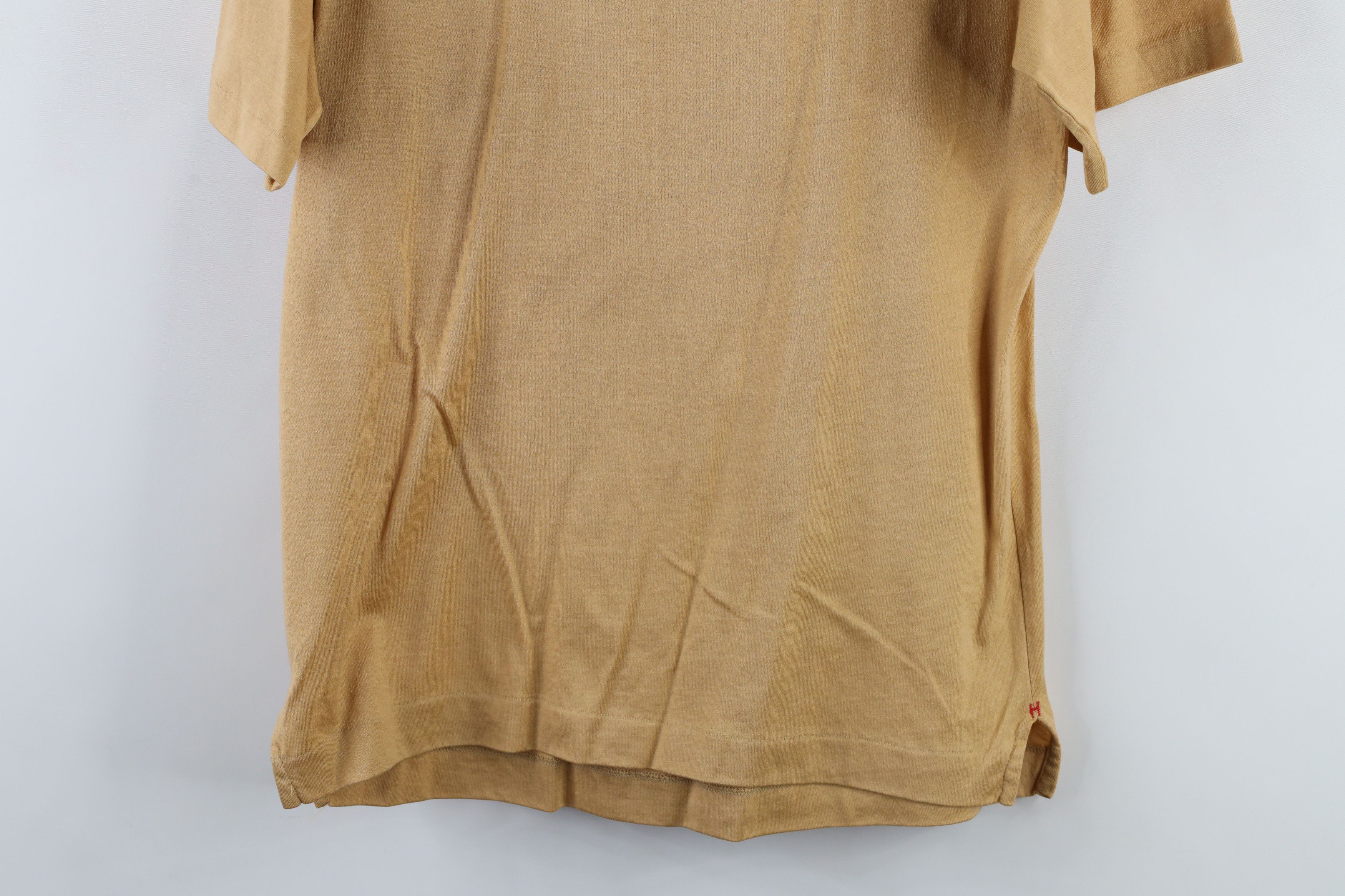 Vintage Vintage 70s Streetwear Knit Collared Pocket Polo Shirt Beige Size US S / EU 44-46 / 1 - 12 Thumbnail