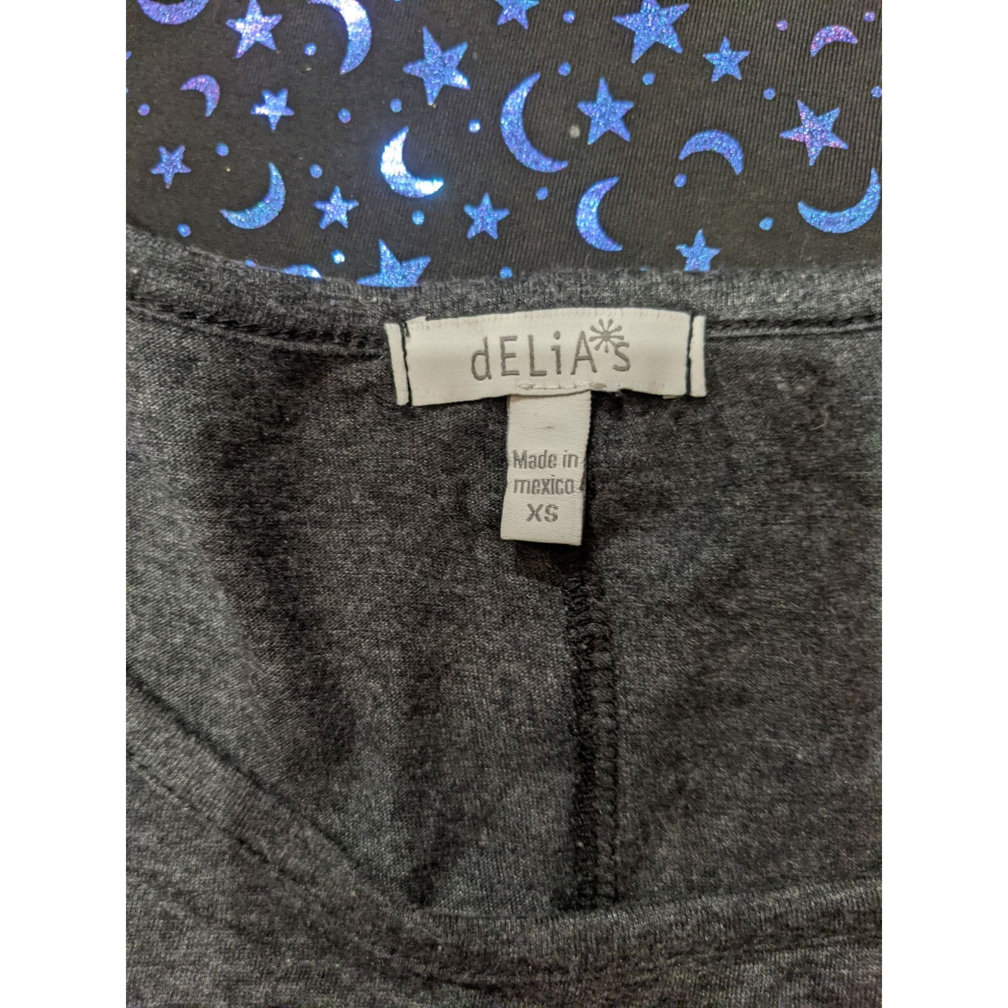 Other Delia's Retro Oversized Wide Neck Crop Top Size XS / US 0-2 / IT 36-38 - 3 Thumbnail