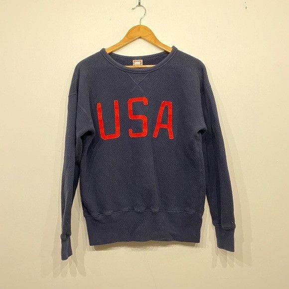 Ebbets Field Flannels Ebbets Fields Black USA Crew Neck Sweater Small Size S / US 4 / IT 40 - 1 Thumbnail