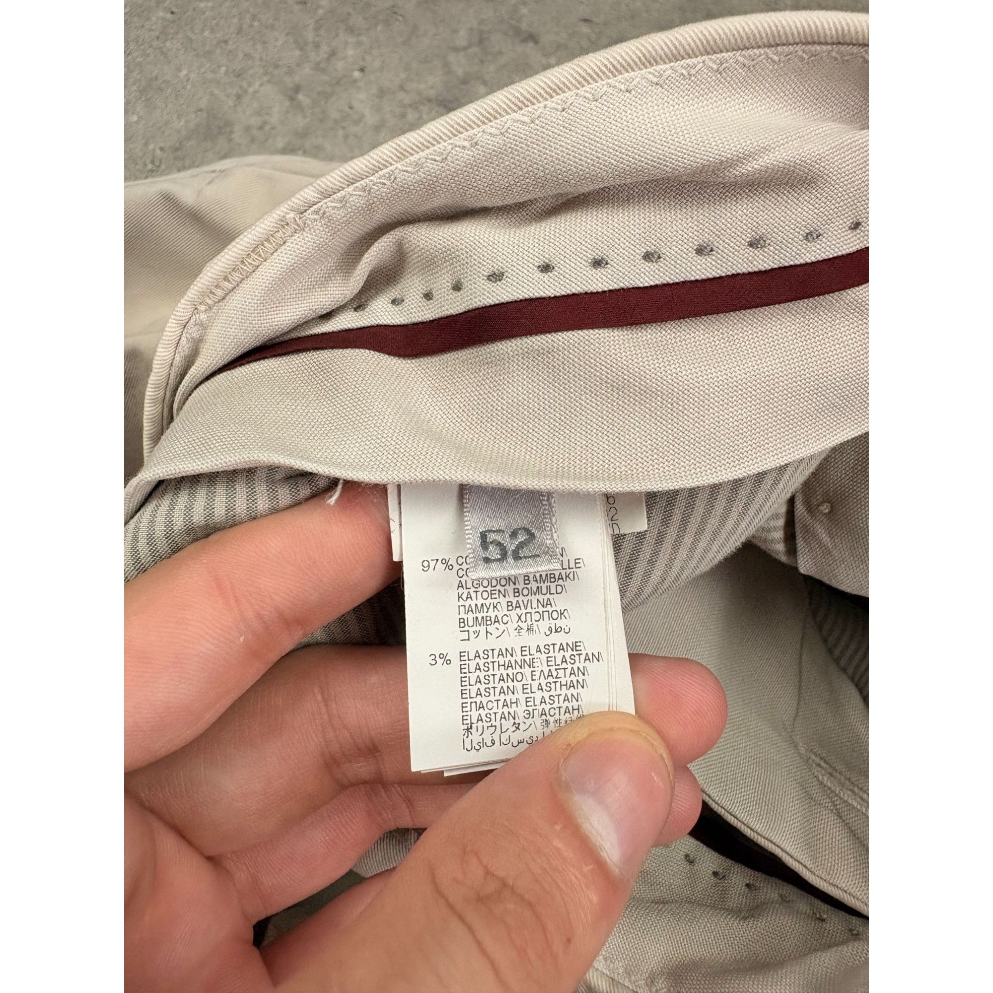 Brunello Cucinelli BRUNELLO CUCINELLI Luxury Chinos | Beige | Size EU 52 (US 36 Size US 36 / EU 52 - 7 Thumbnail