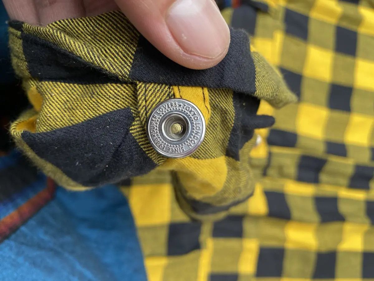 Japanese Brand Vtg Super Lover Rock Overalls -Yellow/Black Size US 39 - 11 Thumbnail