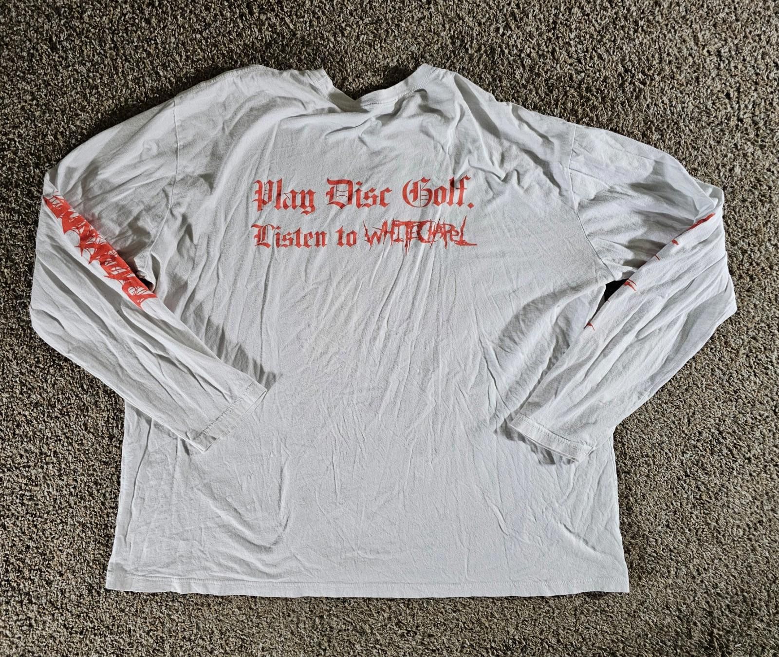 Designer dark ace white chapel frisbee golf 3xl Long Sleeve shirt Size US XXL / EU 58 / 5 - 9 Thumbnail