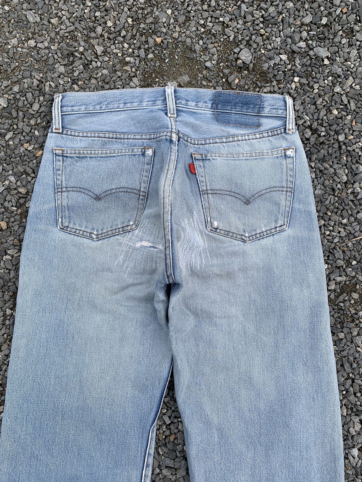 Levi's VINTAGE LEVIS 501 RINDEM 80’s USA FADED DISTRESSED DENIM Size US 29 - 8 Thumbnail