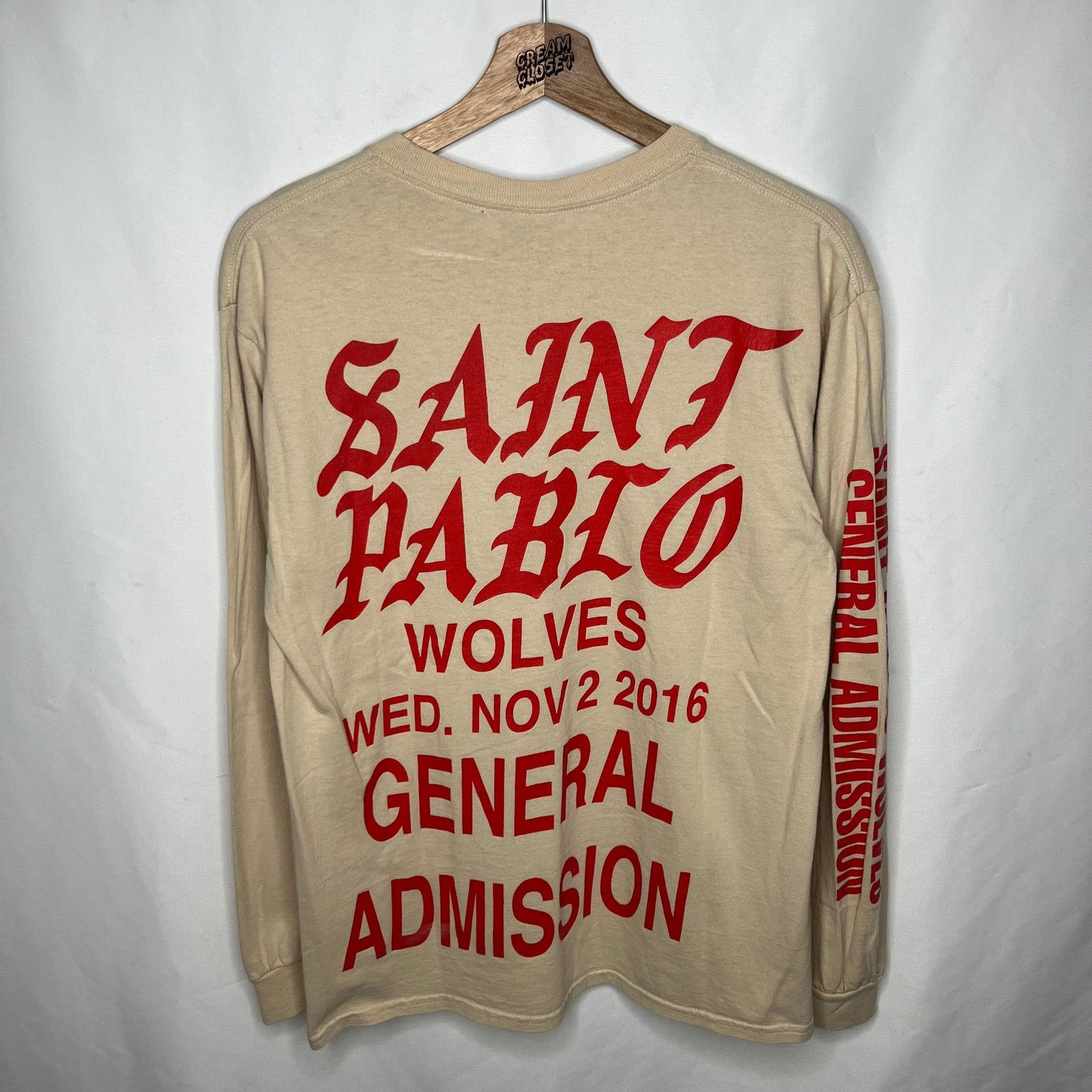 トップス yeezy season9 wlm long sleeve tee white YEEZY SZN9 UNRELEASED JUAN PABLO WLM LONG SLEEVE | eBay