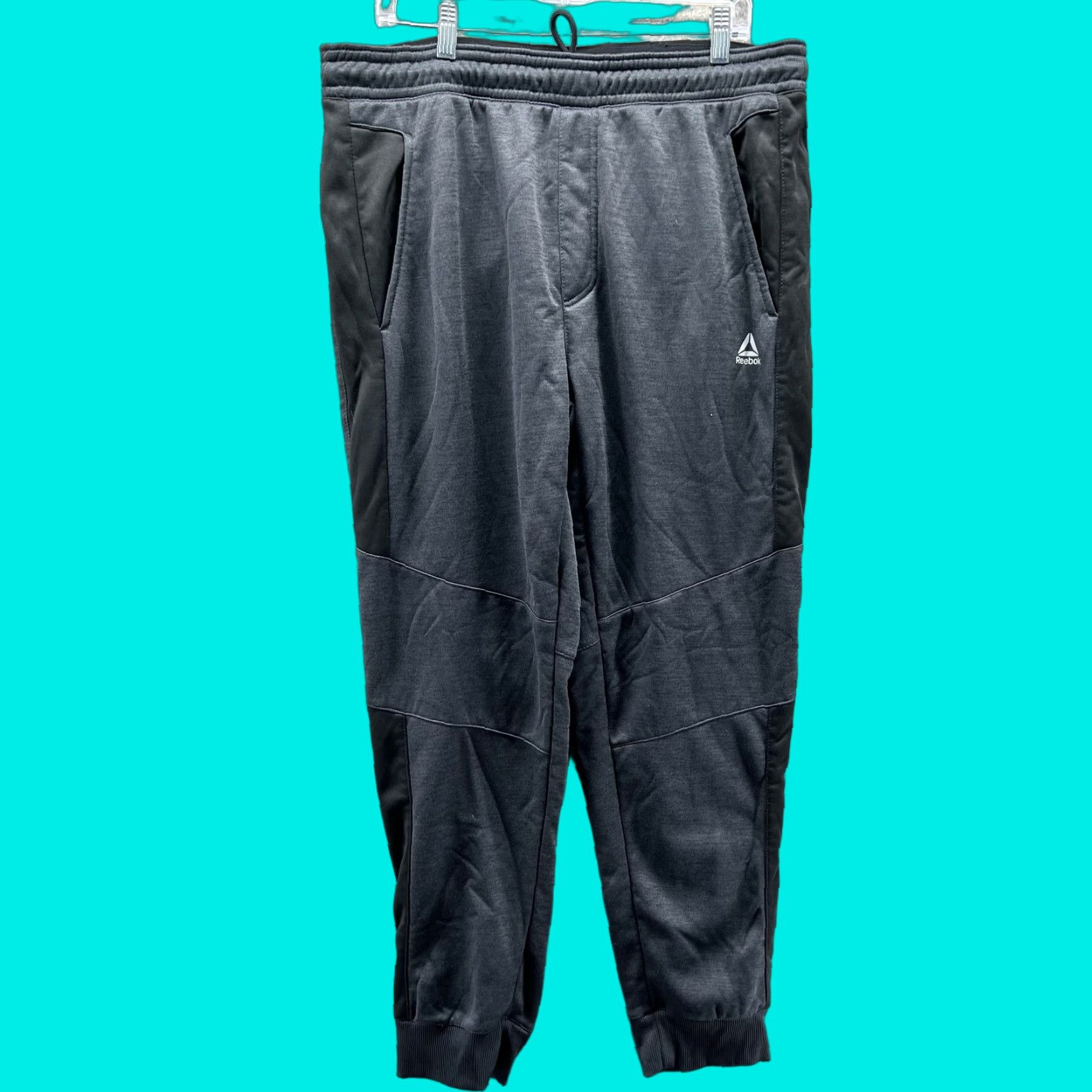 Reebok Reebok Pants Mens XL Black Joggers Fleece Lined Athletic Sweatpants Size US 36 / EU 52 - 1 Thumbnail