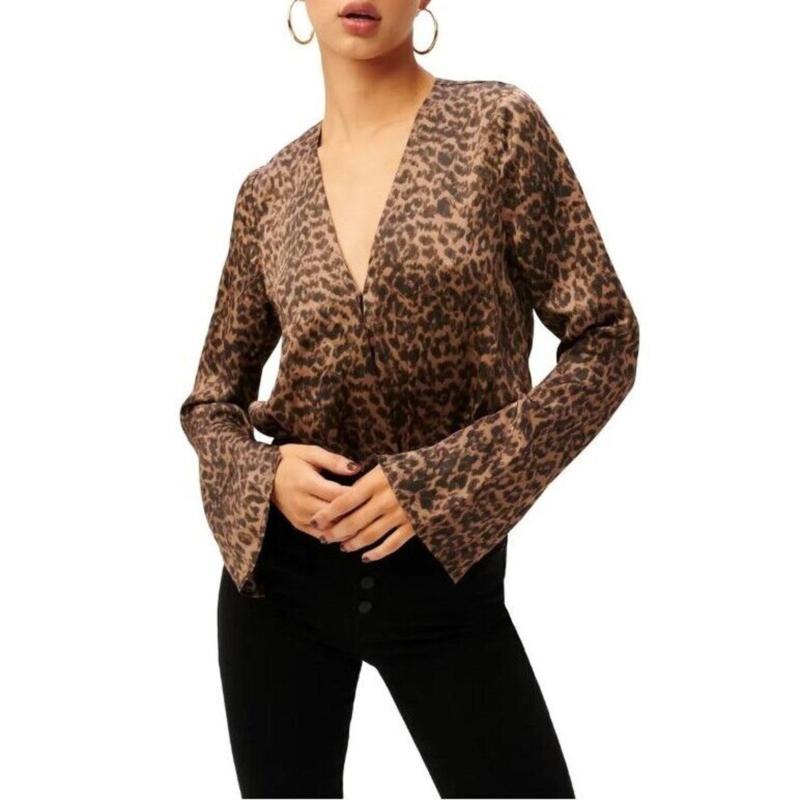 Good American Good American Women Leopard Viscose Thong Bodysuit Size XS Size XS / US 0-2 / IT 36-38 - 3 Thumbnail