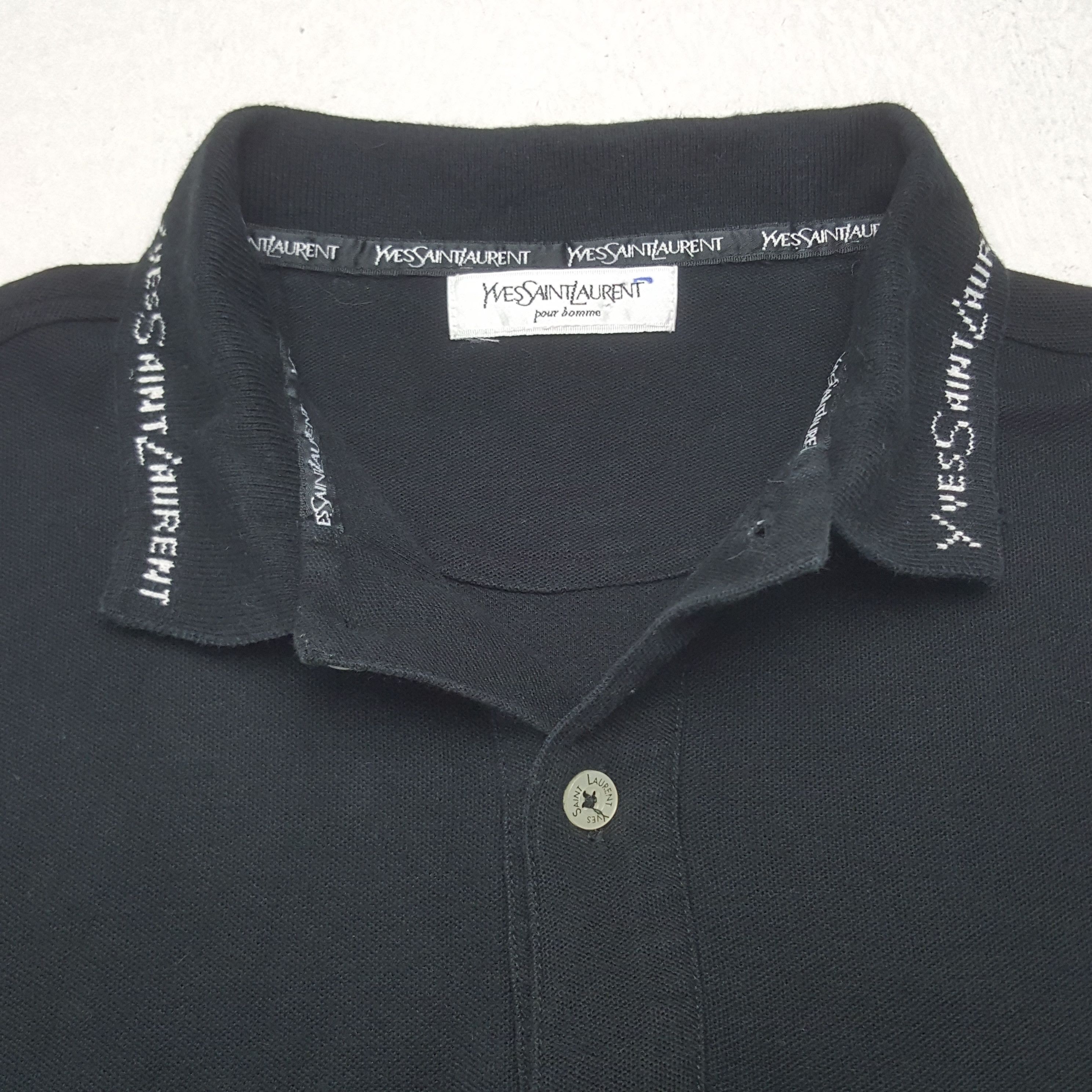 Vintage × Yves Saint Laurent Vintage Yves Saint Laurent Single Pocket Polos Shirt Size US M / EU 48-50 / 2 - 5 Thumbnail