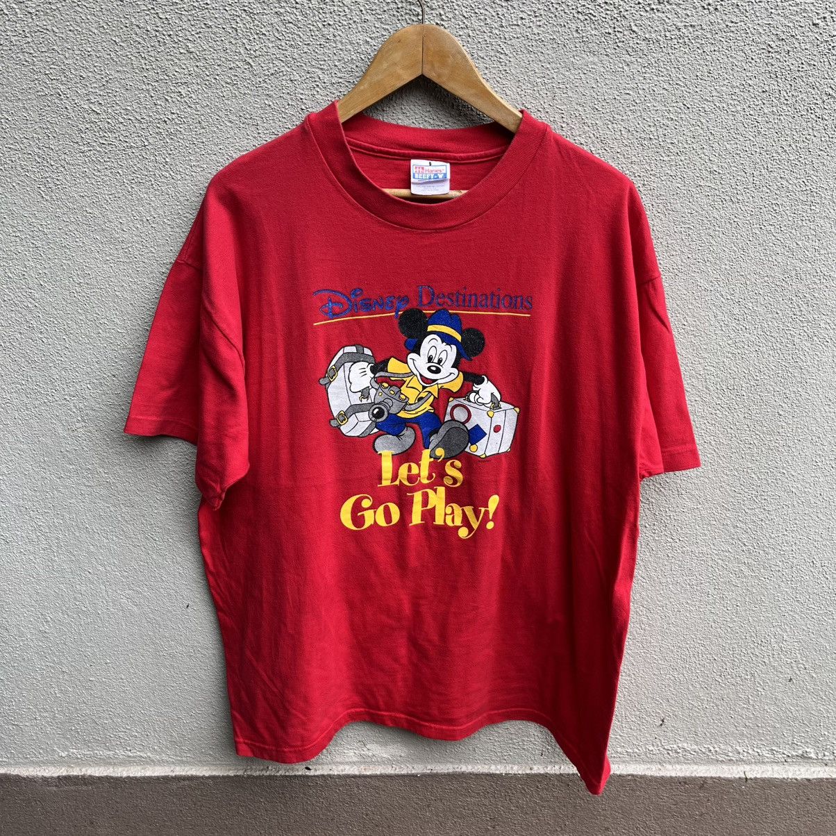 Disney Vintage 90s DISNEY Mickey Mouse tee destination Size US XL / EU 56 / 4 - 1 Thumbnail