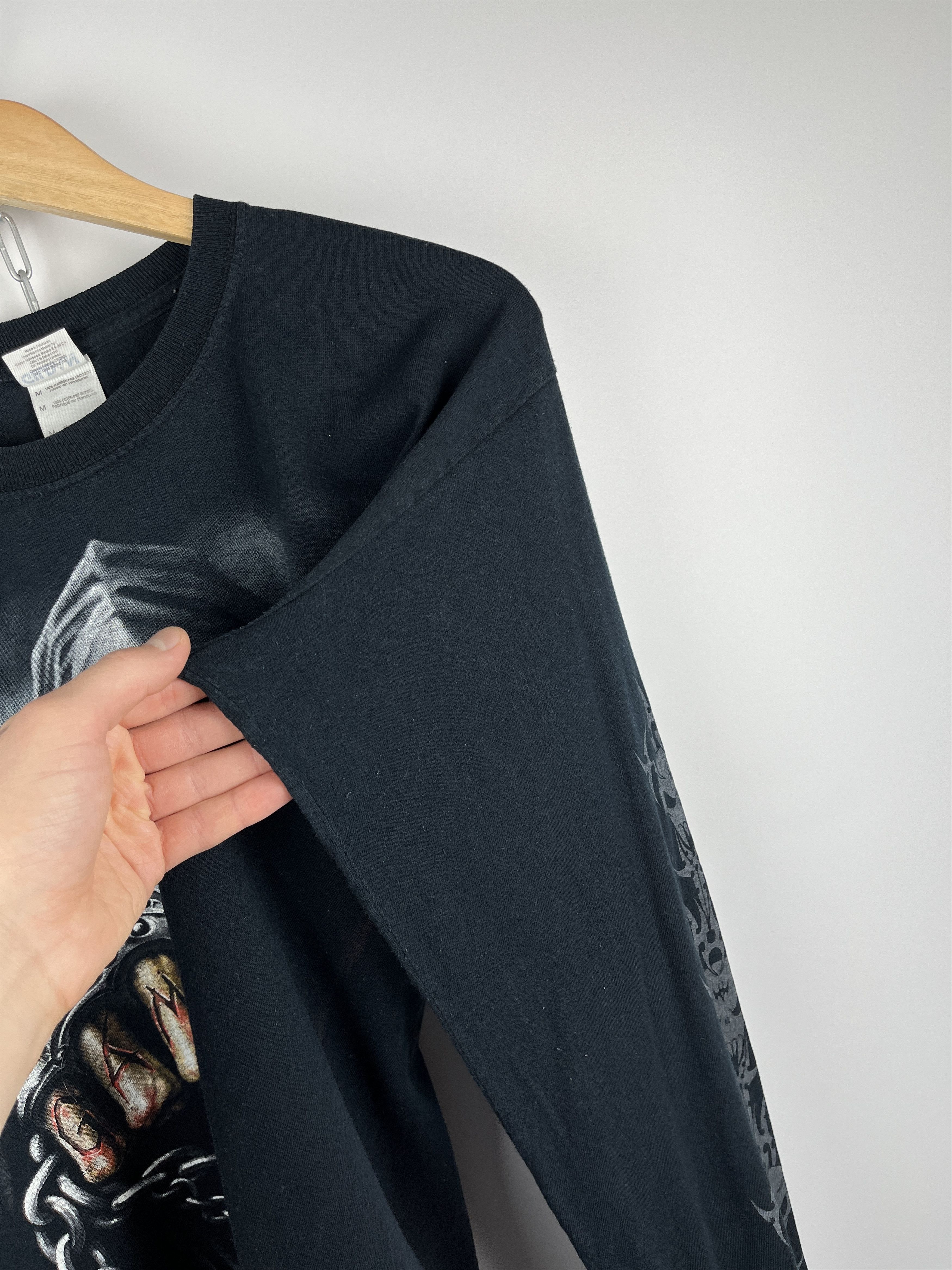 Gildan Grim Reaper Skull Game Over Gildan Long Sleeve T-shirt Size US M / EU 48-50 / 2 - 9 Thumbnail