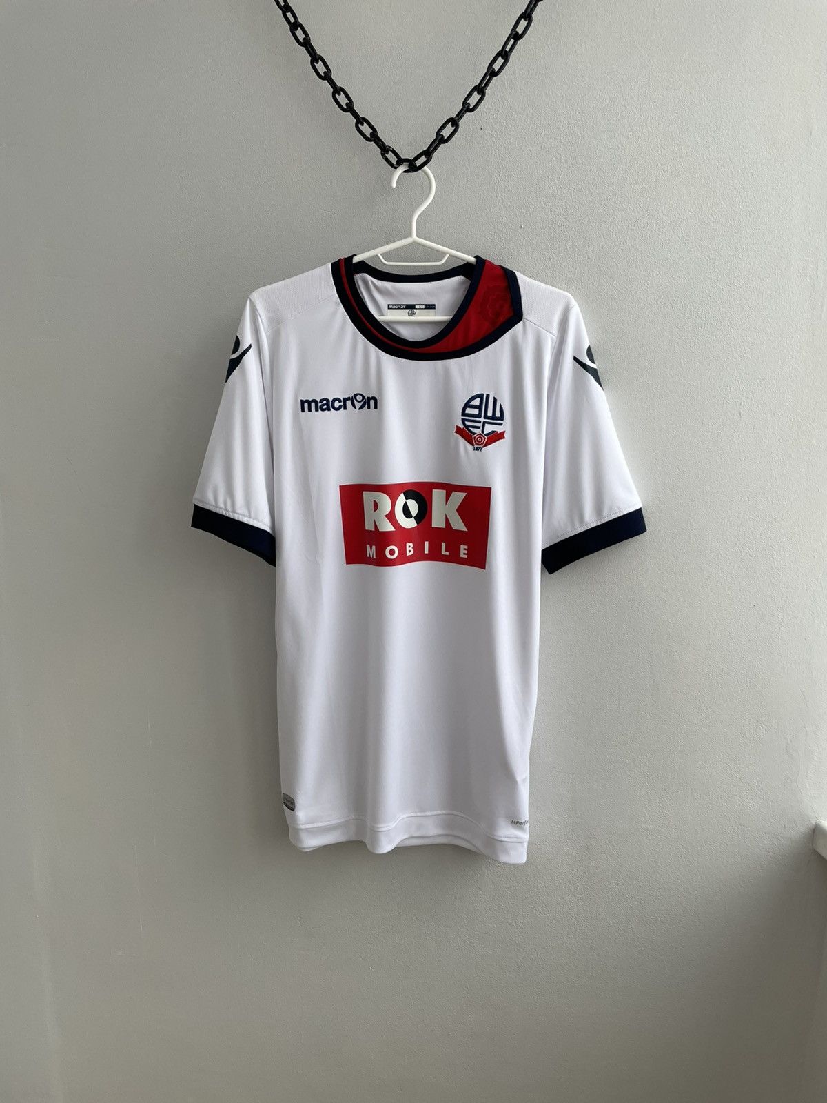 Macron Bolton 2015 2016 Home Football Shirt Soccer Jersey Macron Size US L / EU 52-54 / 3 - 1 Thumbnail