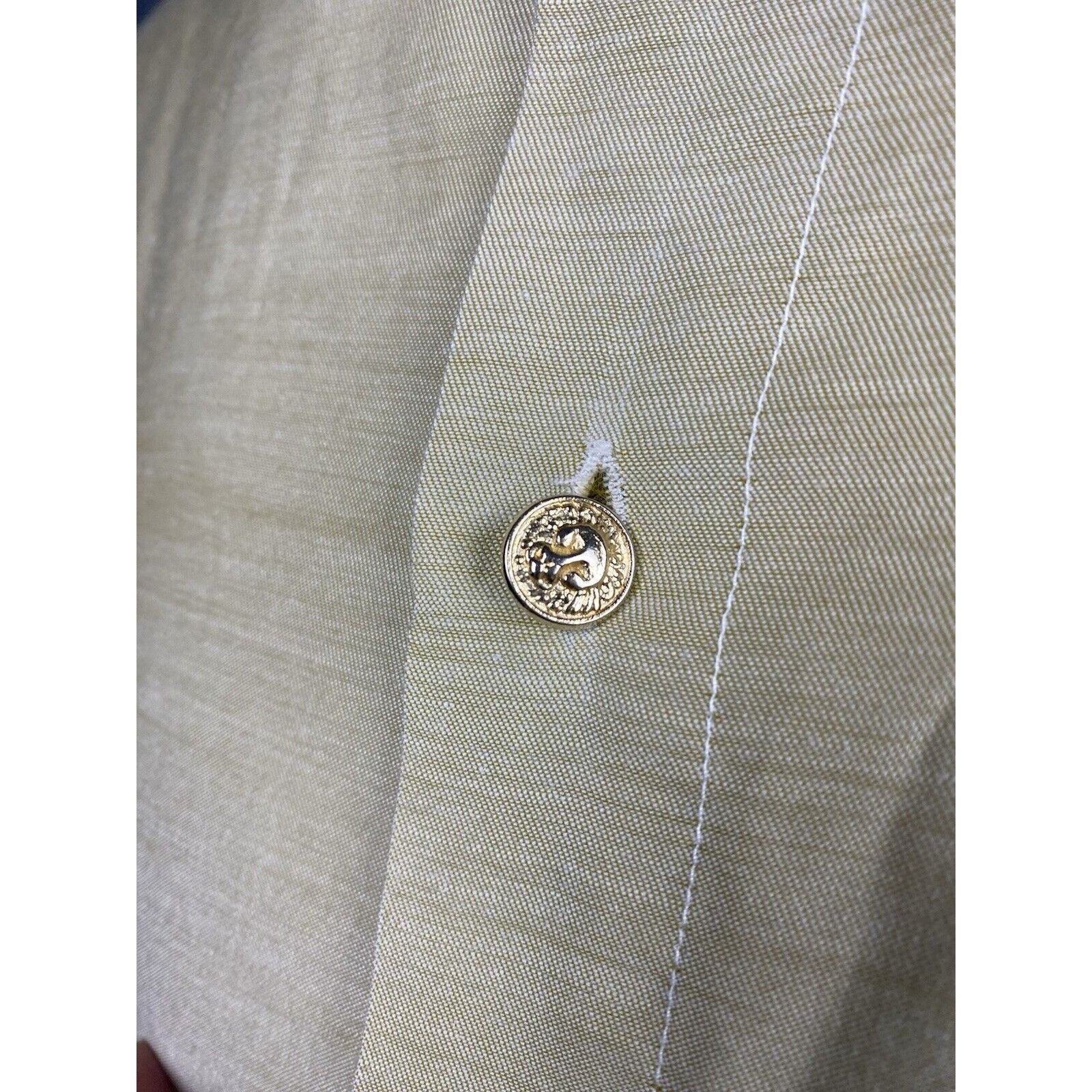 Versus Versace RARE! Versace Versus Golden Buttons VTG Men's Beige Longslee Size US L / EU 52-54 / 3 - 7 Thumbnail