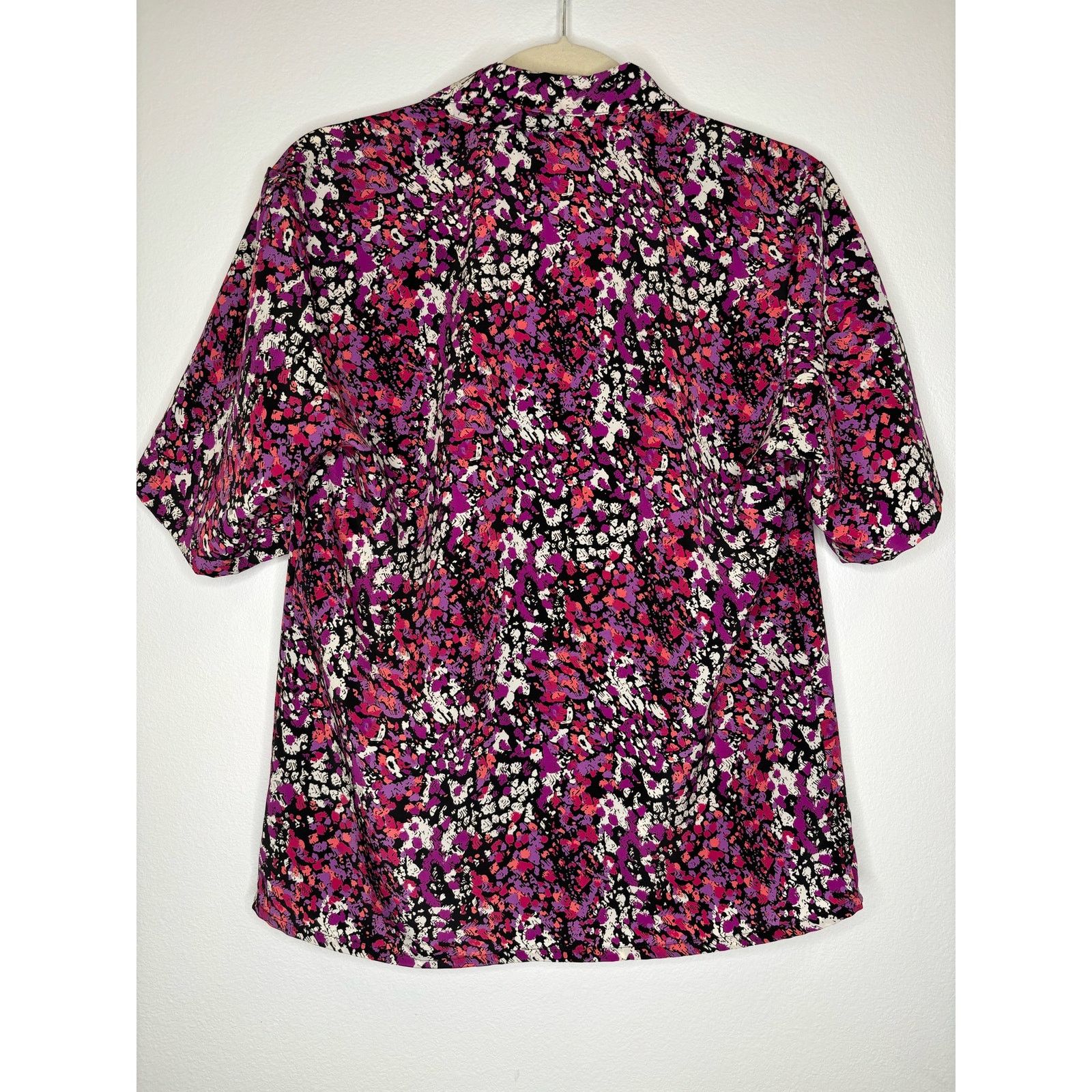 Vintage Vintage Impressions, pink and purple button up blouse ￼ Size L / US 10 / IT 46 - 3 Thumbnail