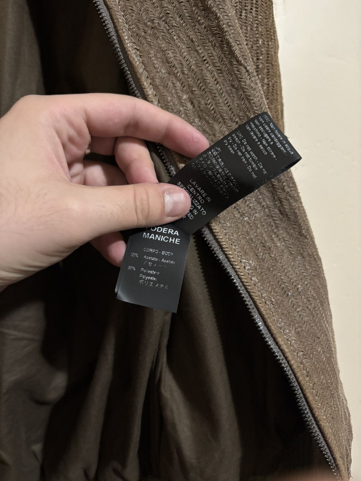 Giorgio Brato (BNWT) Perforated Vegetable Tanned Leather Bomber Jacket Size US M / EU 48-50 / 2 - 13 Thumbnail
