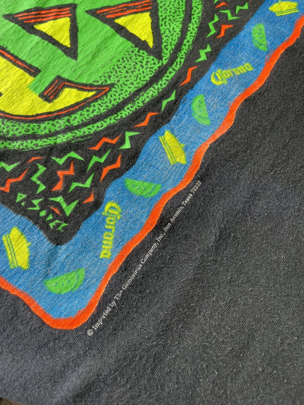 Vintage Vintage 90s Corona Extra Halloween"Lime Lantern" Graphic Tee Size US XL / EU 56 / 4 - 4 Thumbnail