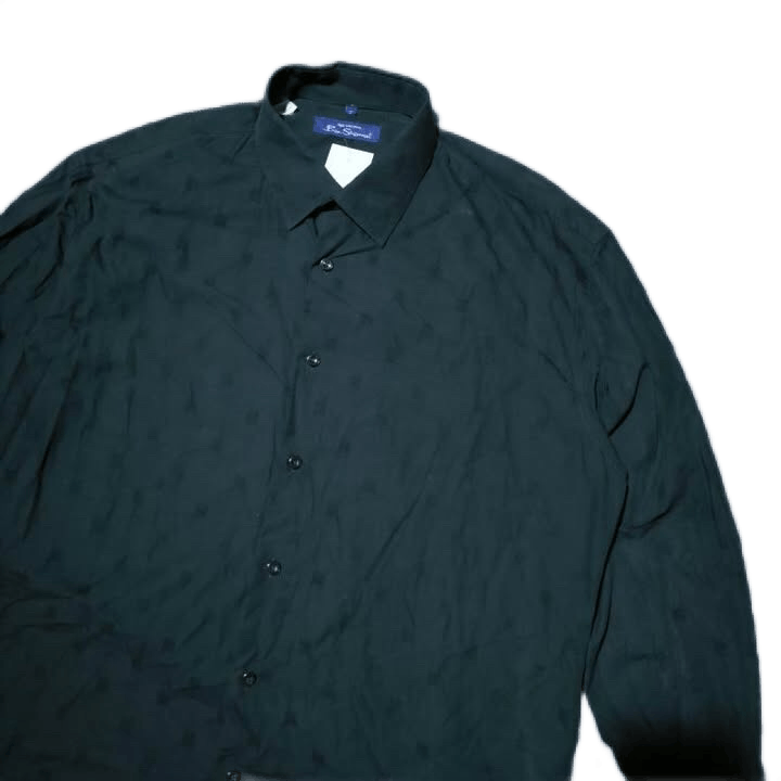 Ben Sherman × Other UK × Vintage Ben Sherman Mono off black basic long sleeves Shirt Size Xl Size US XL / EU 56 / 4 - 2 Thumbnail