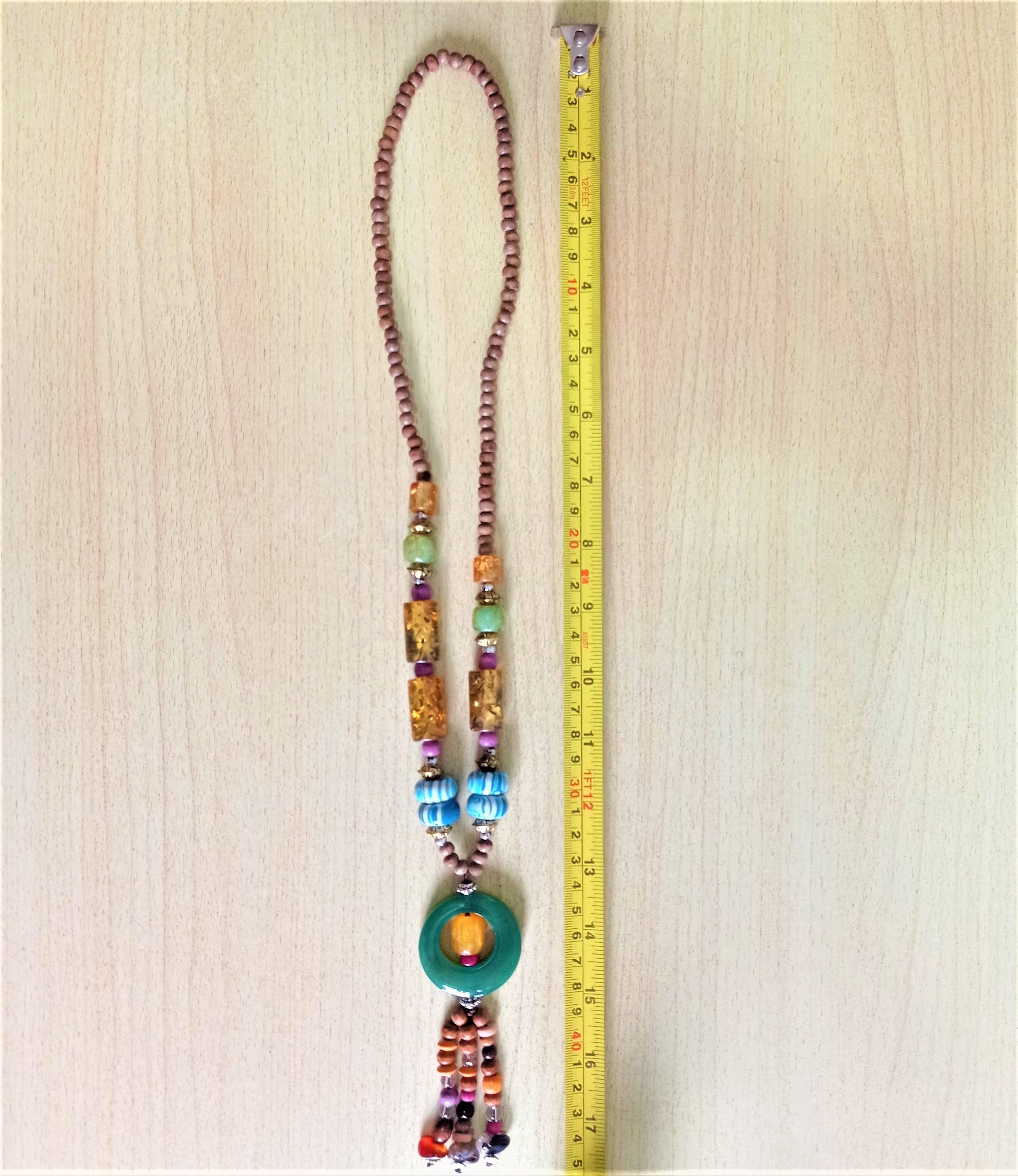 Designer × Vintage Vintage Custom Boho Ring Drops Avant Garde Necklace Rave Size ONE SIZE - 4 Thumbnail