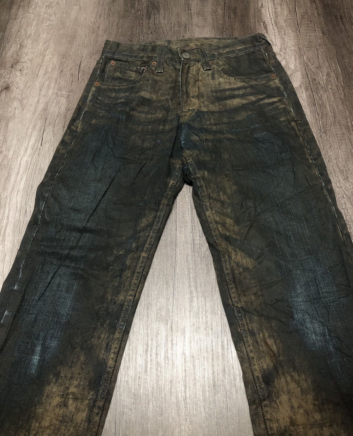 Le Grande Bleu (L.G.B.) Vintage Blue Way Denim Jeans Unisex Size US 28 / EU 44 - 10 Thumbnail