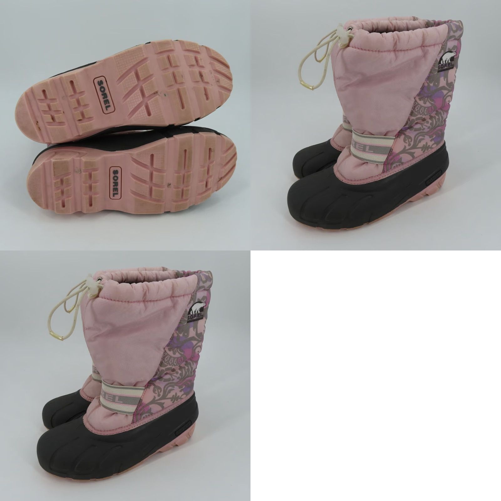 SOREL Sorel Boots Womens 7 Pink Floral Flower Felt Lined Winter Snow Cub NY1799-636 Shoes Mens? Size US 7 / IT 37 - 10 Thumbnail