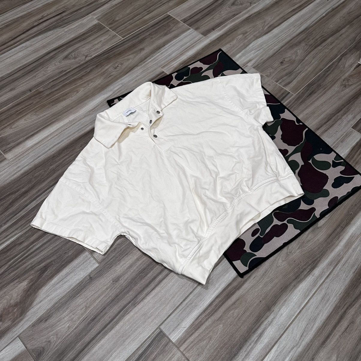 Rhude Rhude Cream Oversized Polo Shirt Size US XS / EU 42 / 0 - 3 Thumbnail