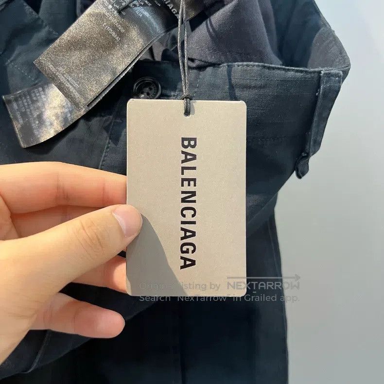 Balenciaga Balenciaga size L Drawstring Cargo Pants Size US 27 - 5 Thumbnail
