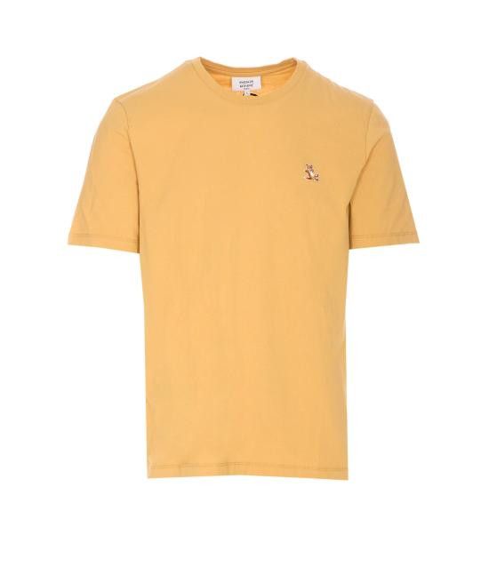 Maison Kitsune MAISON KITSUNE Men T-Shirts LM00110KJ0008 0116 Yellow Size US XL / EU 56 / 4 - 1 Thumbnail