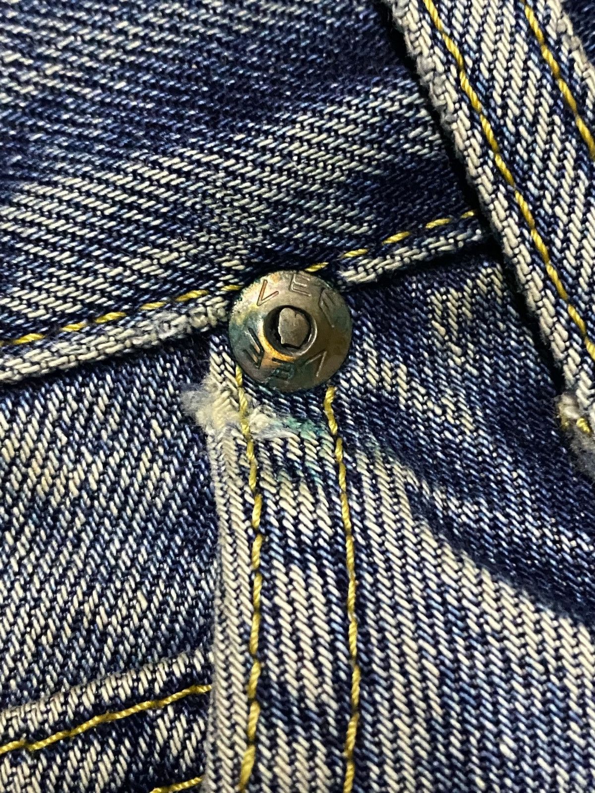 Lee × Vivienne Westwood Vintage Lee Riders Faded Wash Distressed Baggy Jeans Size US 34 / EU 50 - 10 Thumbnail