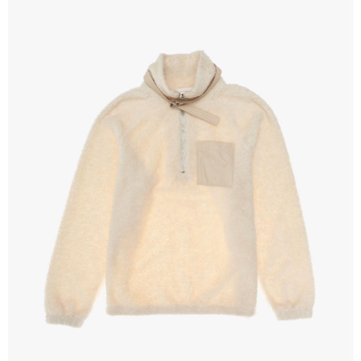 Helmut Lang HELMUT LANG SHAGGY FLEECE/LEATHER PULLOVER Size US XL / EU 56 / 4 - 8 Thumbnail
