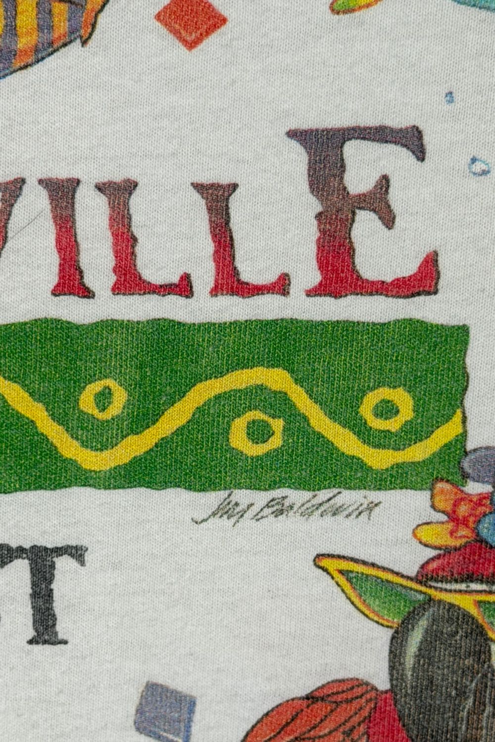 Vintage 1990s Jimmy Buffett Margaritaville Key West Conga Line Tee Size US XXL / EU 58 / 5 - 14 Thumbnail