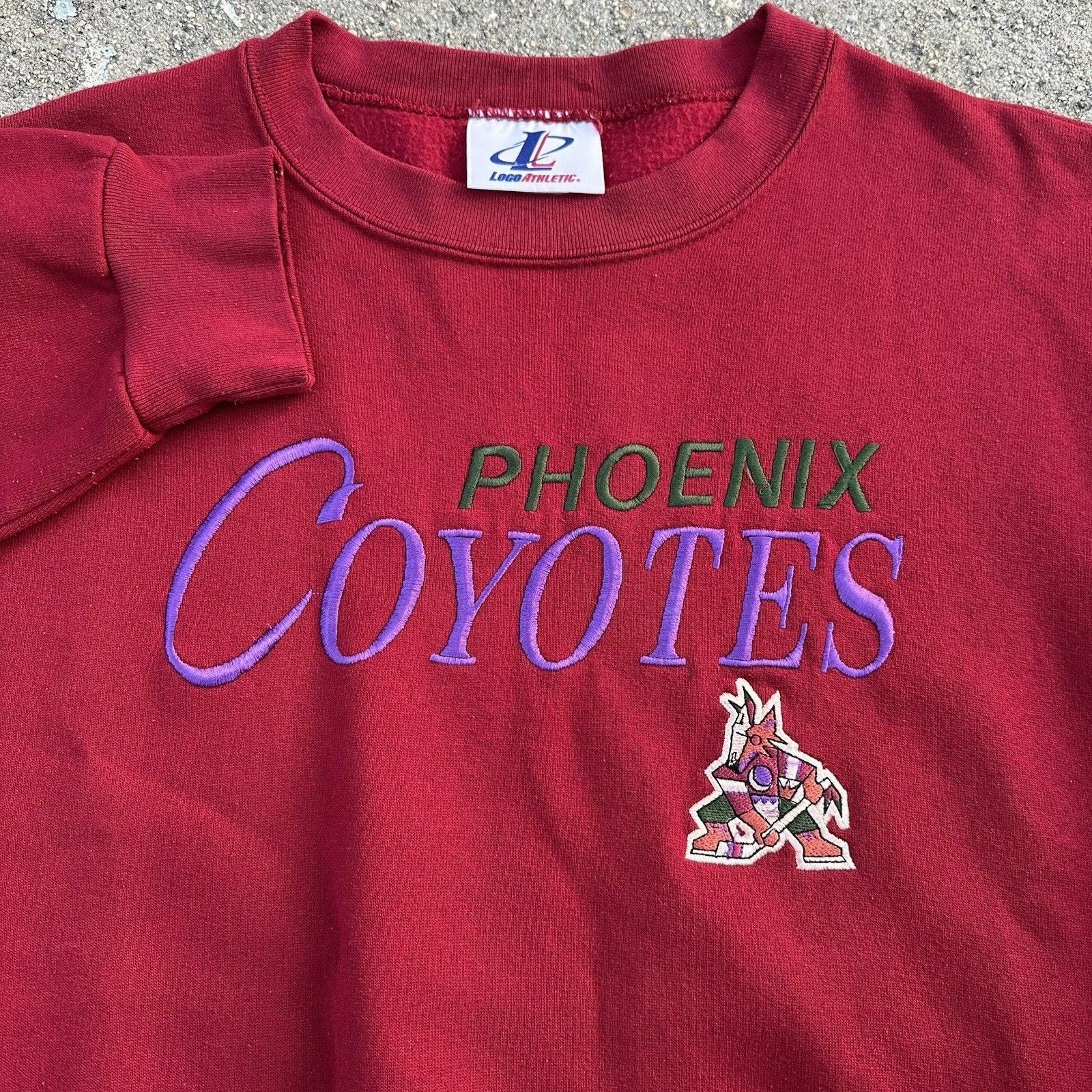 Logo Athletic × NHL × Vintage Vintage Logo Athletic Phoenix Coyotes Sweatshirt NHL Hockey Size US M / EU 48-50 / 2 - 1 Thumbnail