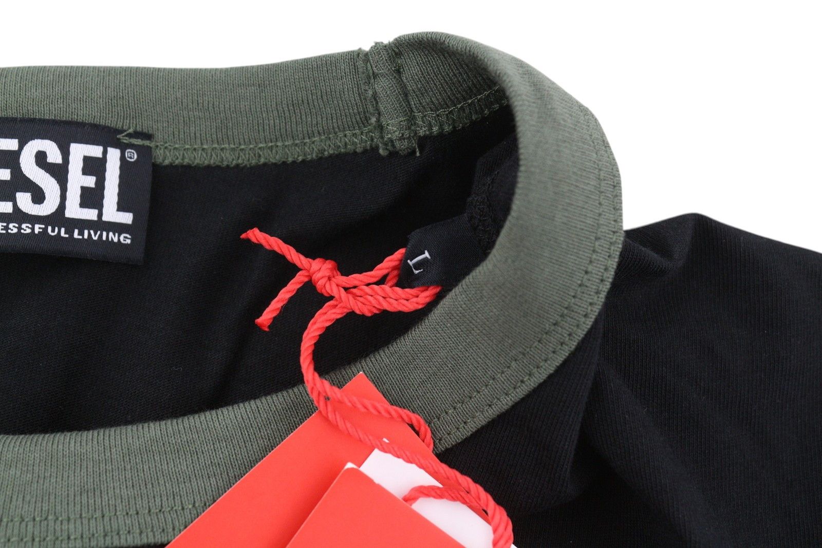 Diesel T-DIEGOR-C3 L Black Tricot Stretchy Crew T-Shirt 84097 Size US L / EU 52-54 / 3 - 9 Thumbnail