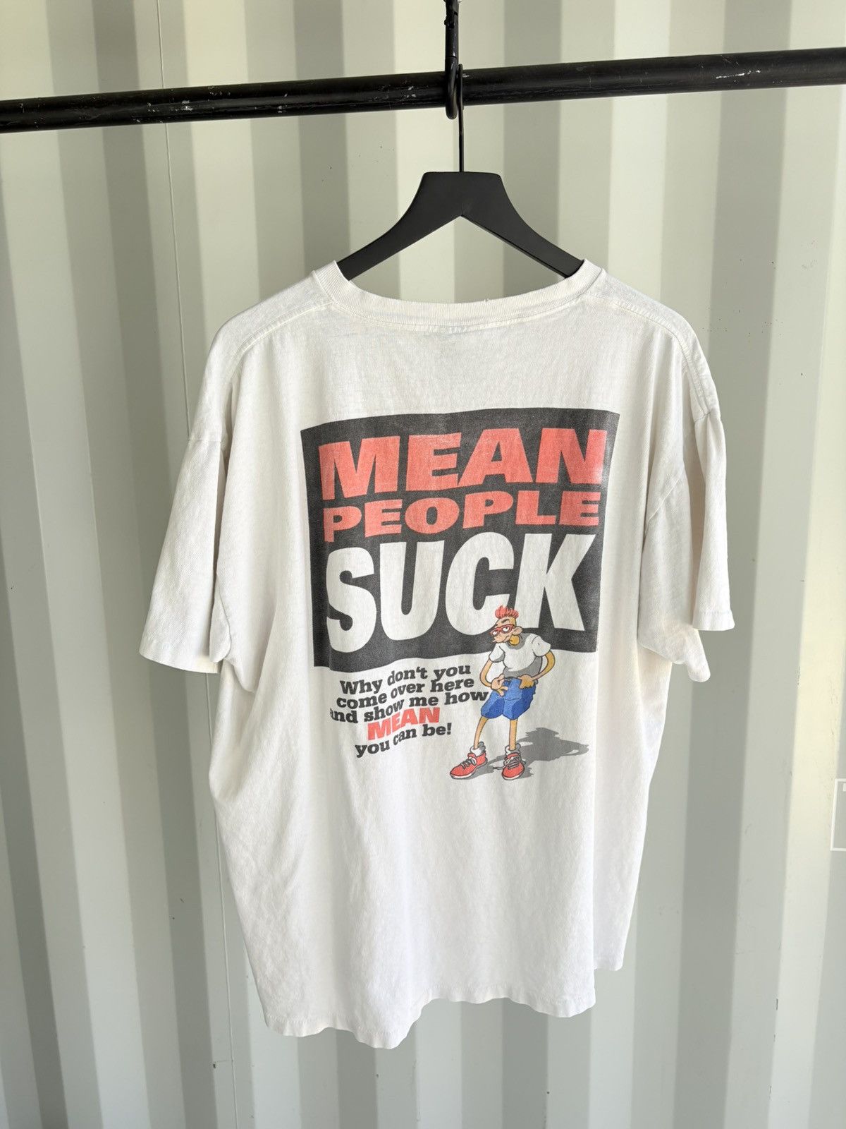 Vintage Mean people SUCK Thrashed Funny Faded ERD Grunge Size US XL / EU 56 / 4 - 5 Thumbnail