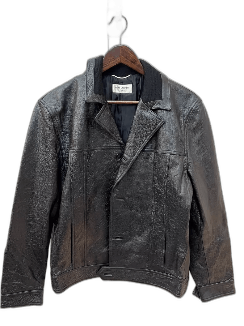 Saint Laurent Paris saint laurent black leather jacket-2507 Size US L / EU 52-54 / 3 - 1 Thumbnail