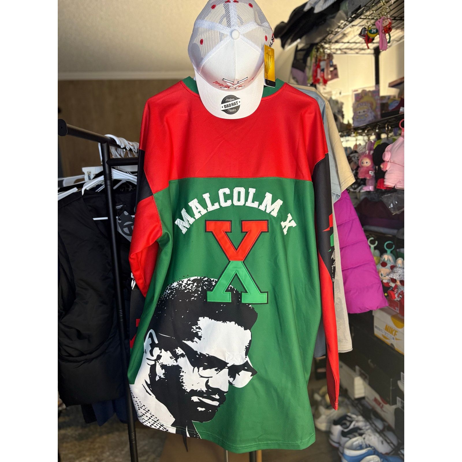 Other NWT 3XL - Malcom X Hockey Jersey by Headgear w/ Matching Hat Size US XXL / EU 58 / 5 - 1 Thumbnail