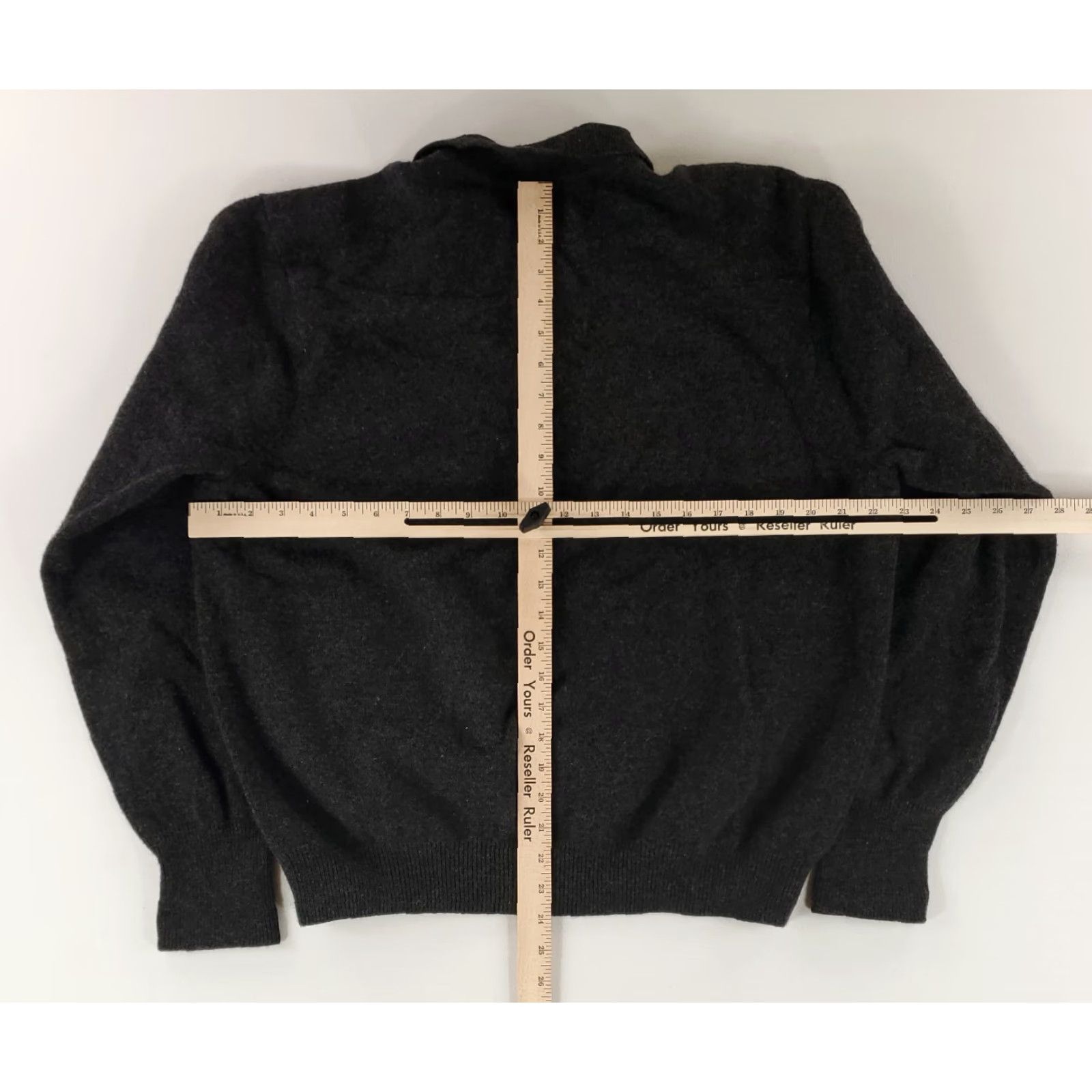 Polo Ralph Lauren Polo Ralph Lauren Sweater Polo 100% Lambs Wool Dark Gray Mens XXL Pullover Color Gray 2XL Hole at bottom Size US XXL / EU 58 / 5 - 8 Thumbnail