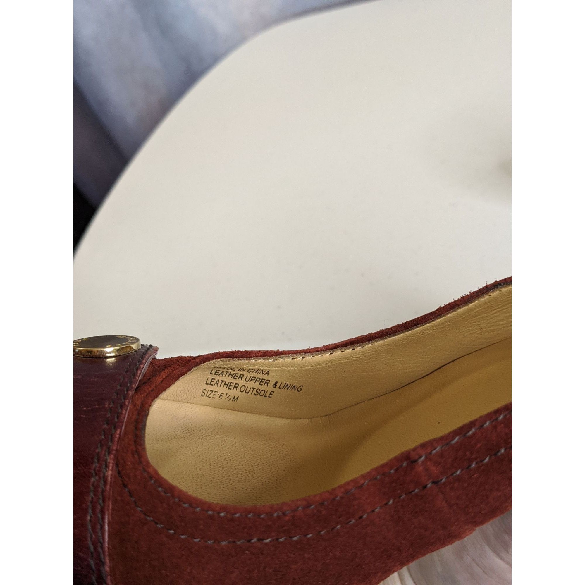 Michael Kors Michael Michael Kors Burnt Sienna Suede Heels With Gold Deta Size US 6.5 / IT 36.5 - 6 Thumbnail