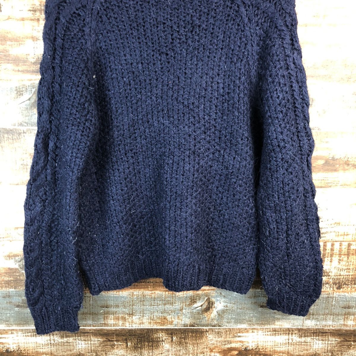 Homespun Knitwear Earth Music & Econolgy mohair Dark Blue Knitwear #A2406 Size M / US 6-8 / IT 42-44 - 14 Thumbnail