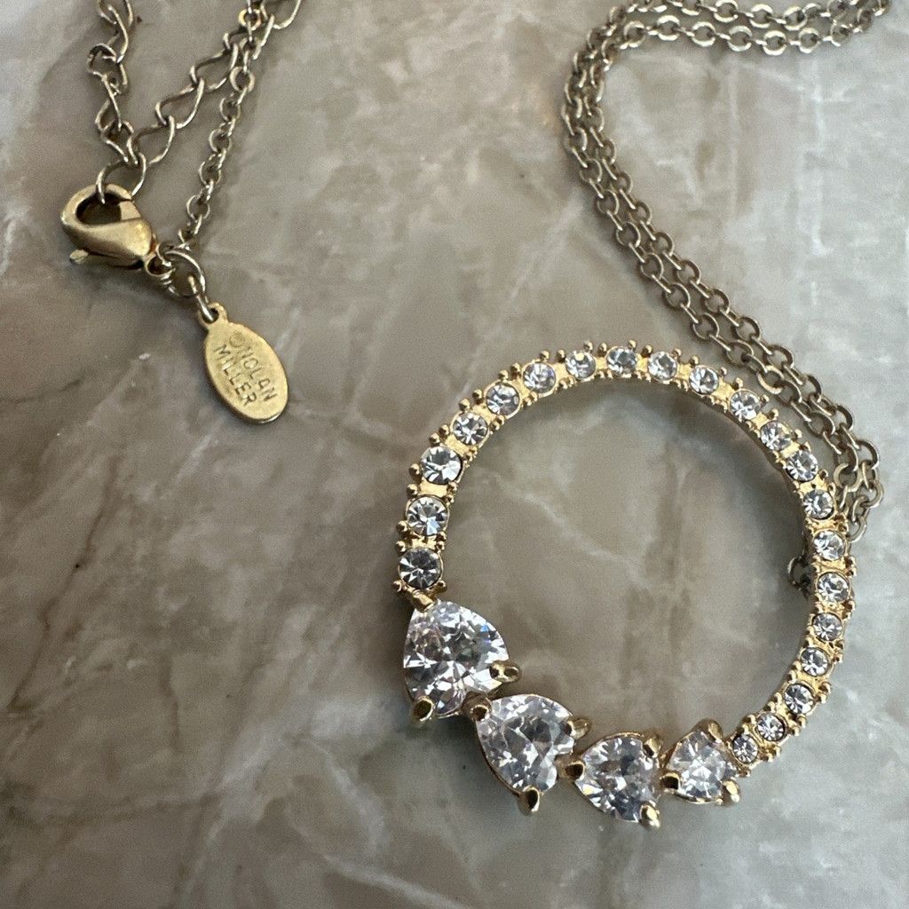 The Unbranded Brand Nolan Miller Signed Designer Rhinestone necklace Circle Of T Size ONE SIZE - 4 Thumbnail