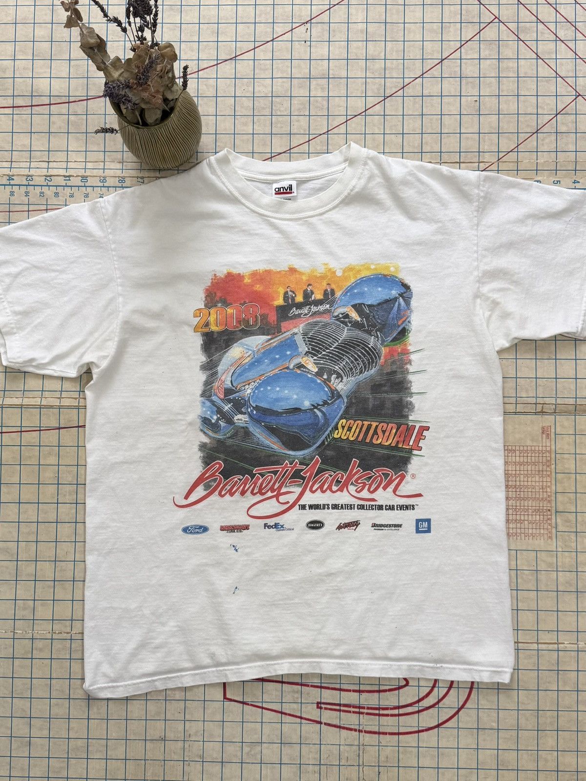 Vintage Barrett Jackson 2008 Classic Collector Car Graphic Tee Large Size US L / EU 52-54 / 3 - 2 Thumbnail