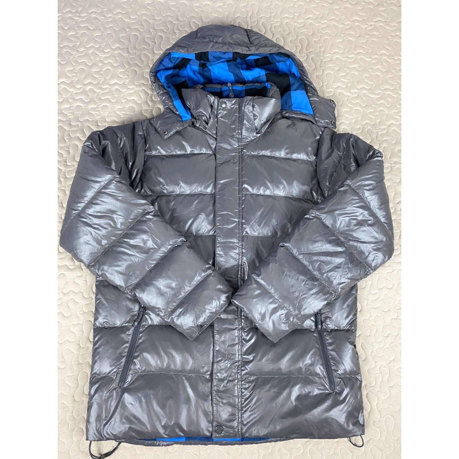 Nike Nike Air Goose Down Feather Coat Plaid Lined Mens XL Gray Size US XL / EU 56 / 4 - 5 Thumbnail