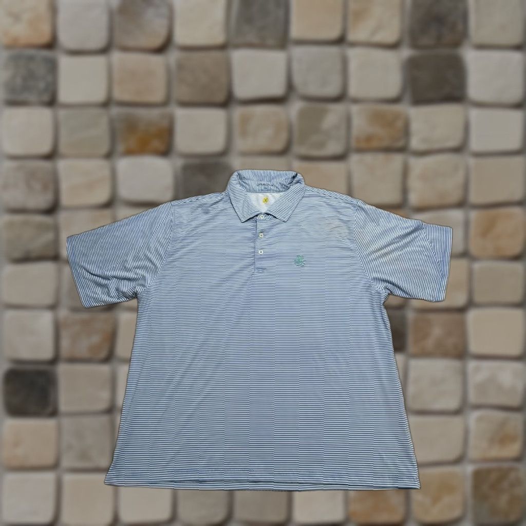 Vintage B.Draddy Polo Shirt Mens 2XL Blue Logo Sports Golf Shirt Polo Mens Short Sleeve Collared 3 Button Regular Fit Vintage No Size US XXL / EU 58 / 5 - 1 Thumbnail