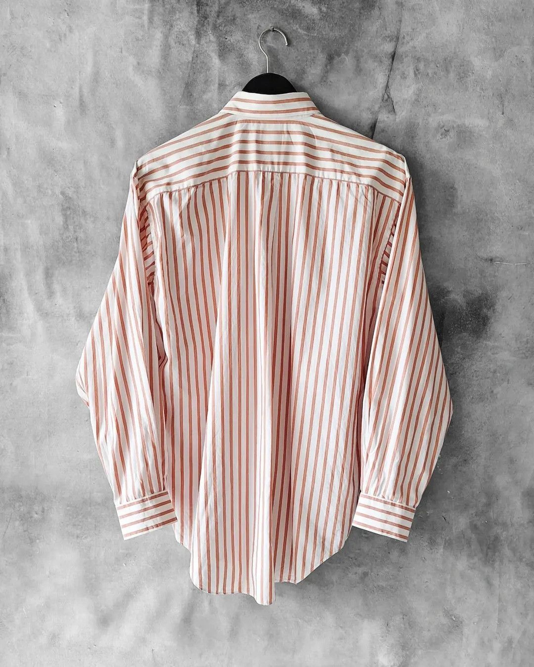 Issey Miyake × Japanese Brand × Vintage Vintage Issey Miyake Design Studio Orange Stripe Shirt Size US L / EU 52-54 / 3 - 3 Thumbnail
