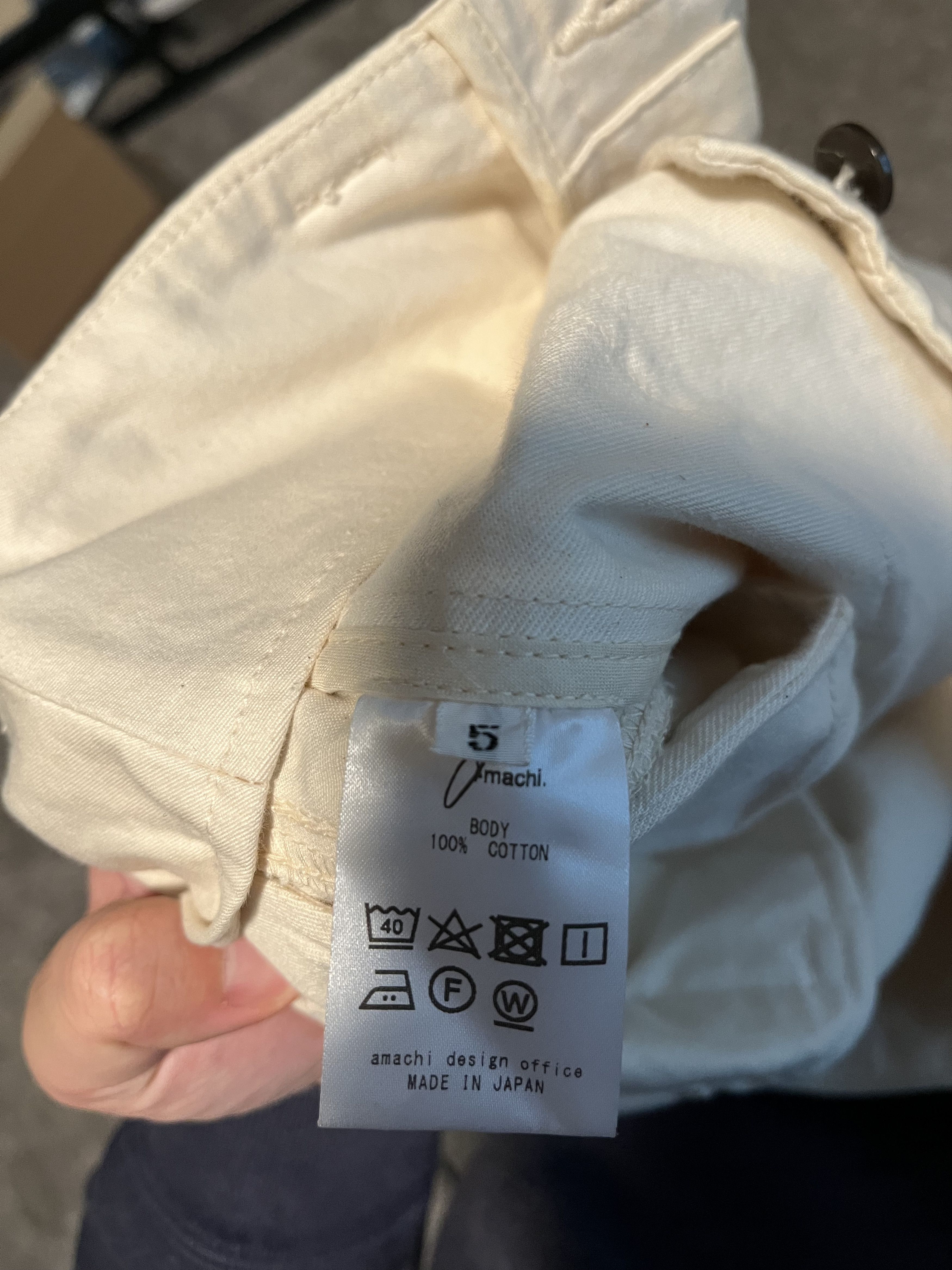 Other Amachi. Double Knee Cargo Pants Off-White (30/31 inch) Size US 30 / EU 46 - 7 Thumbnail